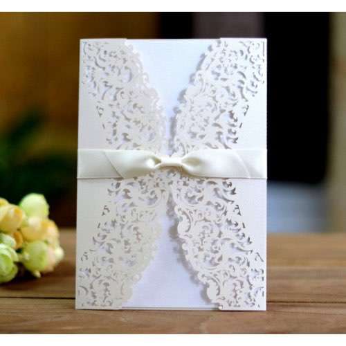 Holiday Greeting Card Laser Cut Invitation Wedding Decoration Customization